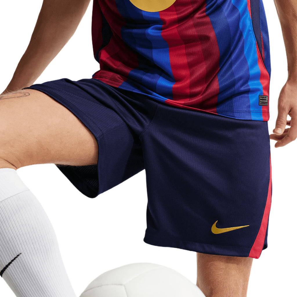 NIKE BARCELONA 2026/2027 HOME SHORTS - BLACKENED BLUE/MINERAL YELLOW