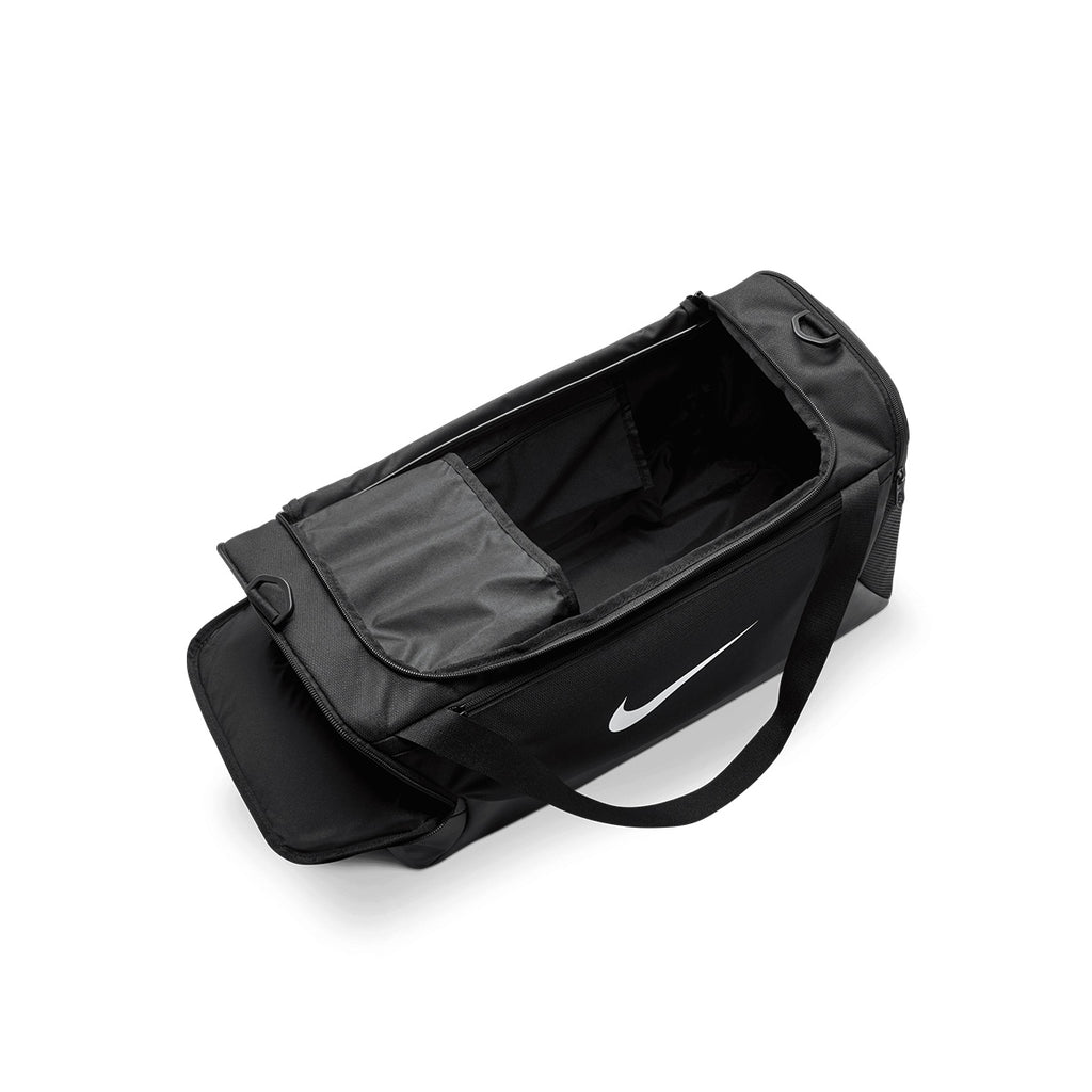 NIKE BRASILIA DUFFLE BAG (S,40L) - BLACK/BLACK/WHITE