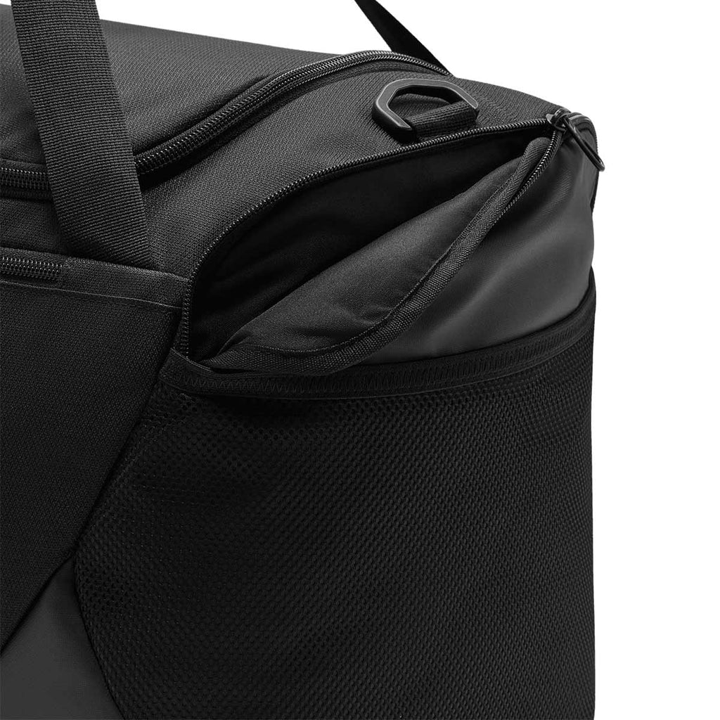 NIKE BRASILIA DUFFLE BAG (S,40L) - BLACK/BLACK/WHITE