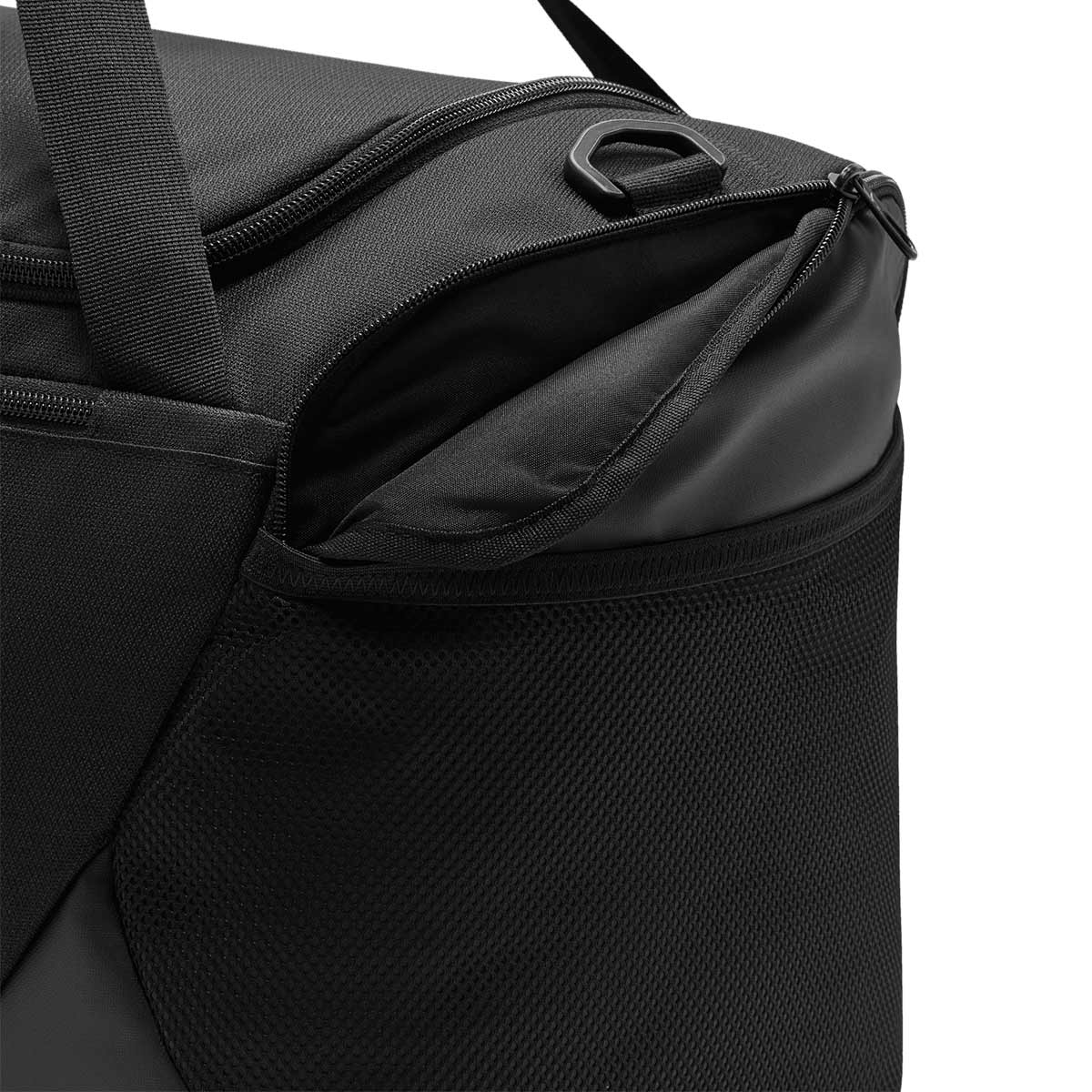 NIKE BRASILIA DUFFLE BAG (S,40L) - BLACK/BLACK/WHITE