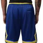 NIKE BRAZIL JORDAN P6 MESH DIAMOND SHORTS - OLD ROYAL/YELLOW PULSE