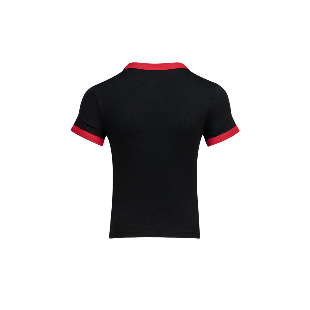 NIKE BRAZIL JORDAN P6 WOMEN BROOKLYN DRESS JERSEY - BLACK/UNIVERSITY RED
