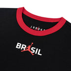 NIKE BRAZIL JORDAN P6 WOMEN BROOKLYN DRESS JERSEY - BLACK/UNIVERSITY RED
