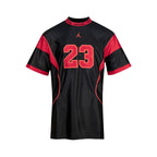 NIKE BRAZIL JORDAN P6 WOMEN RETRO CREW SS TEE - BLACK/UNIVERSITY RED