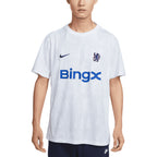NIKE CHELSEA 2025/2026 ACADEMY PRO SS TOP PRE MATCH - WHITE/PURE PLATINUM/RUSH BLUE