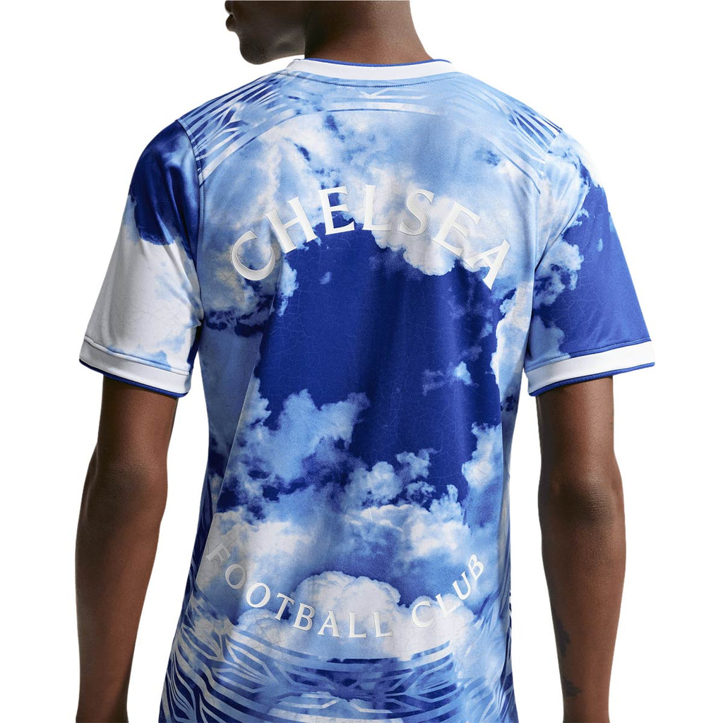 NIKE CHELSEA 2026/2027 ACADEMY PRO SS TOP PRE MATCH - WHITE/BRIGHT BLUE/WHITE
