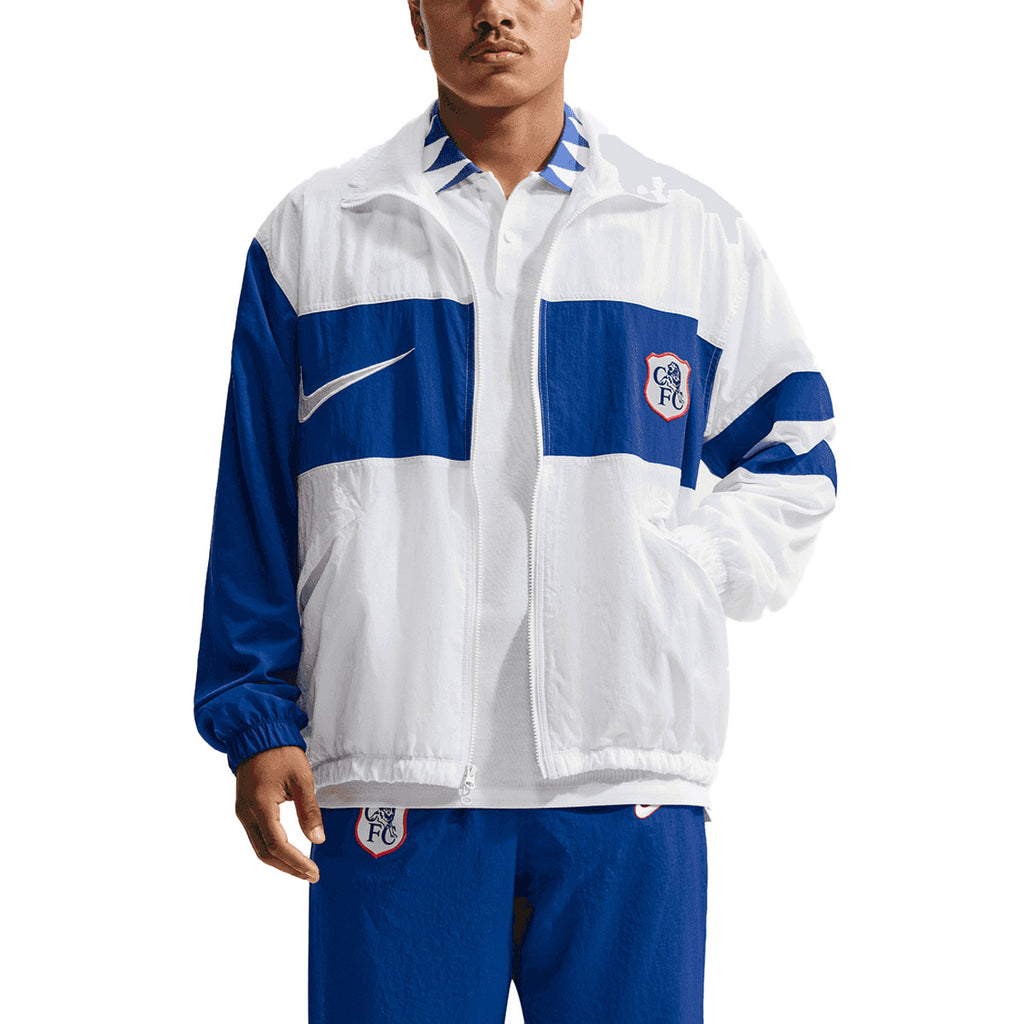 NIKE CHELSEA 2026/2027 THIRD REPEL I96 TRACK JACKET - WHITE/RUSH BLUE/WHITE
