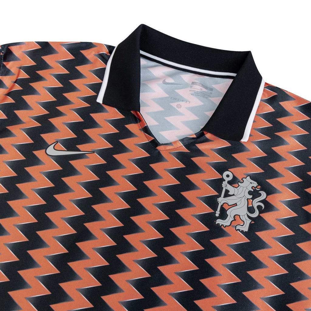 NIKE CHELSEA ENERGY SS TOP JERSEY - BLACK/HYPER ORANGE/WHITE/MULTI COLOR