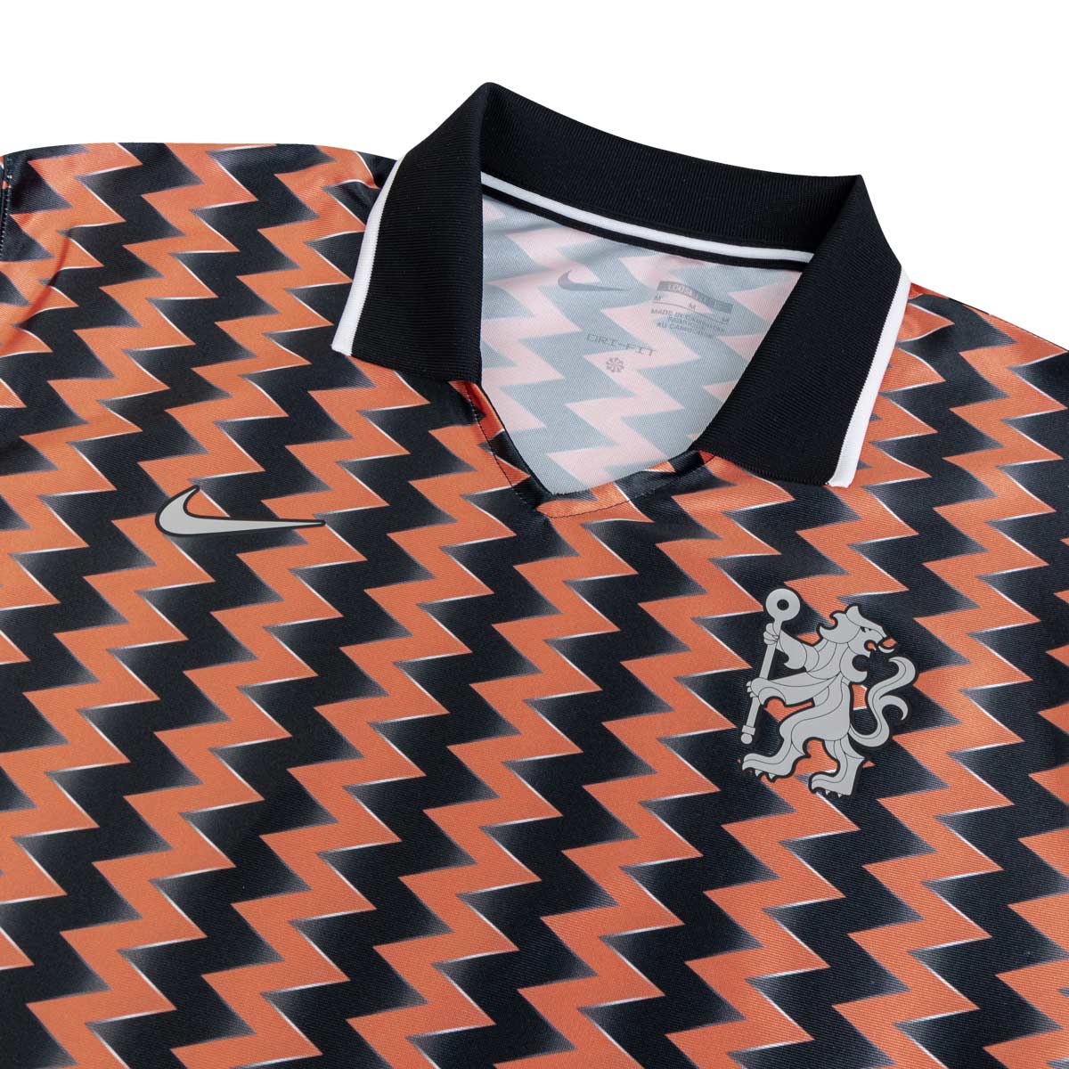NIKE CHELSEA ENERGY SS TOP JERSEY - BLACK/HYPER ORANGE/WHITE/MULTI COLOR