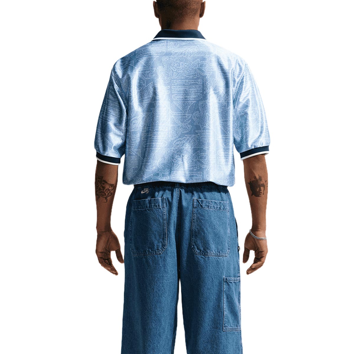 NIKE ENGLAND ENERGY SS TOP JERSEY - WORK BLUE/WHITE/OBSIDIAN