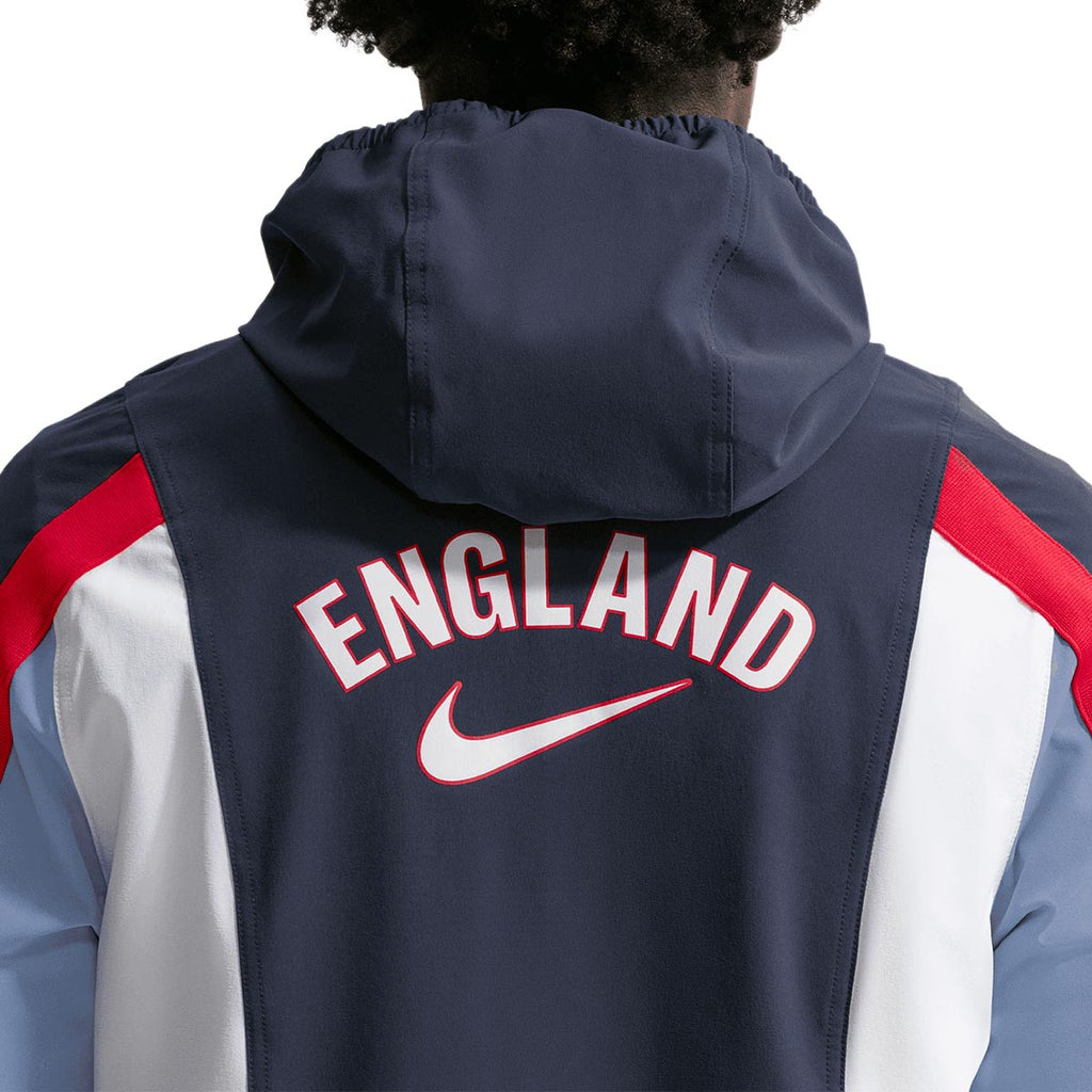 NIKE ENGLAND ENERGY WOVEN JACKET - OBSIDIAN/WORK BLUE/SPEED RED/WHITE