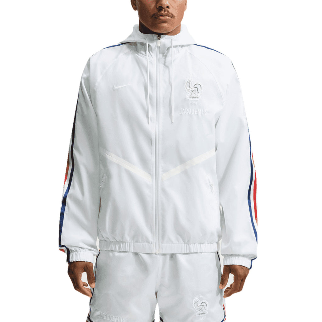 NIKE FRANCE X JACQUEMUS KMD ANTHEM JACKET X2 SE - WHITE/GAME ROYAL/UNIVERSITY RED/WHITE