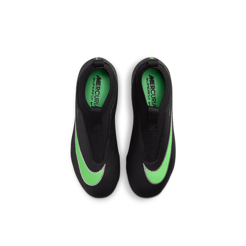 NIKE JR MERCURIAL SUPERFLY 11 ACADEMY FG/MG - BLACK/ILLUSION GREEN/BLACK