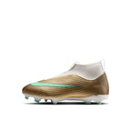 NIKE JR MERCURIAL SUPERFLY 11 ACADEMY KM FG/MG - METALLIC GOLD/GREEN GLOW