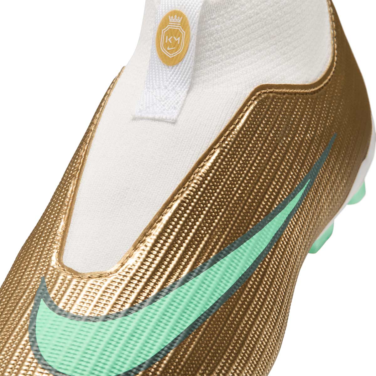 NIKE JR MERCURIAL SUPERFLY 11 ACADEMY KM FG/MG - METALLIC GOLD/GREEN GLOW