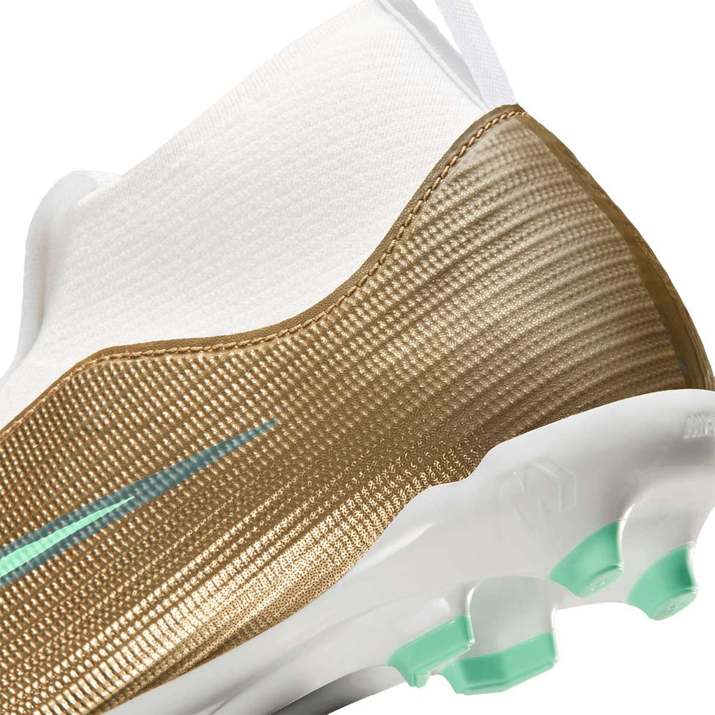 NIKE JR MERCURIAL SUPERFLY 11 ACADEMY KM FG/MG - METALLIC GOLD/GREEN GLOW