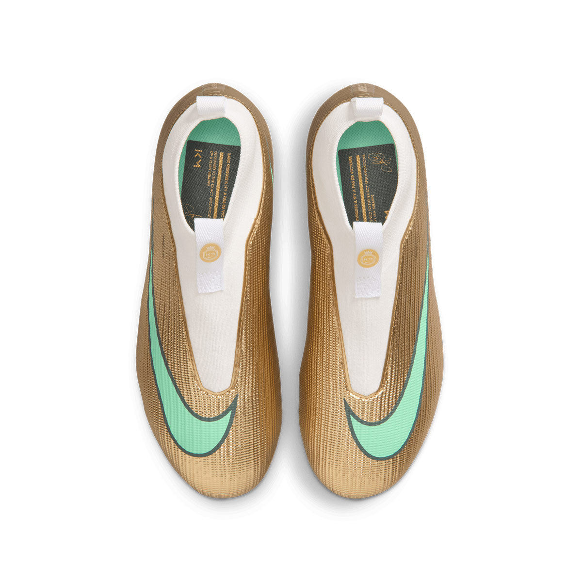 NIKE JR MERCURIAL SUPERFLY 11 ACADEMY KM FG/MG - METALLIC GOLD/GREEN GLOW