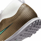 NIKE JR MERCURIAL SUPERFLY 11 ACADEMY KM TF - METALLIC GOLD/GREEN GLOW