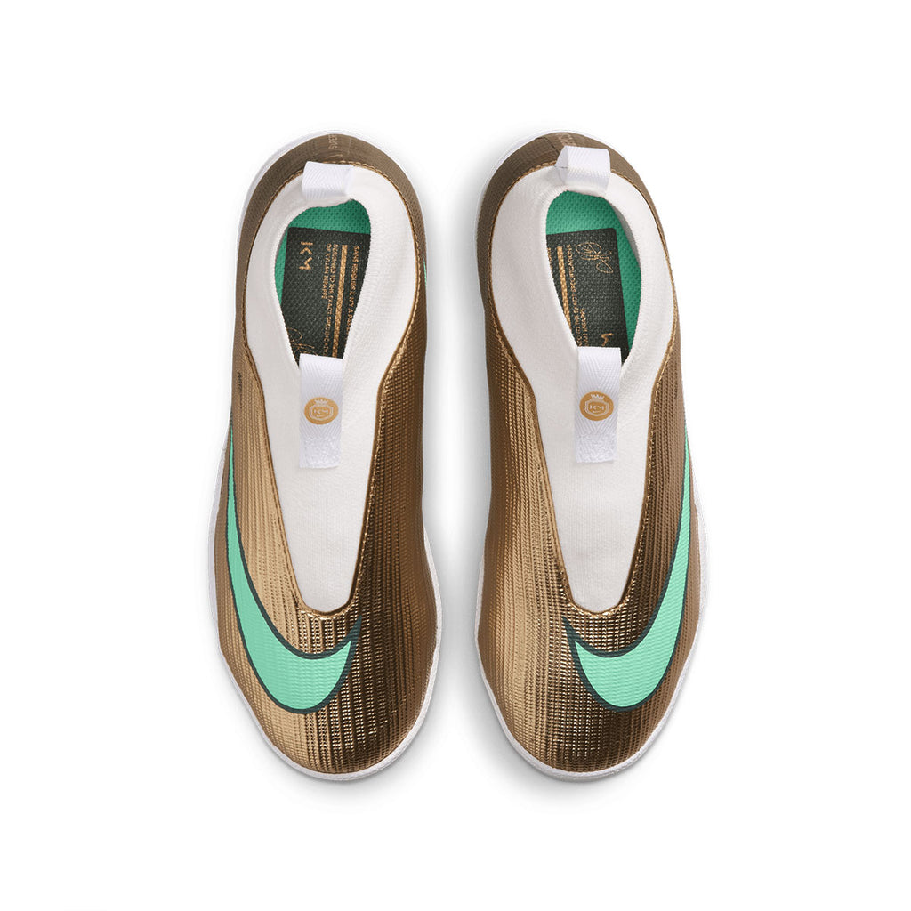 NIKE JR MERCURIAL SUPERFLY 11 ACADEMY KM TF - METALLIC GOLD/GREEN GLOW
