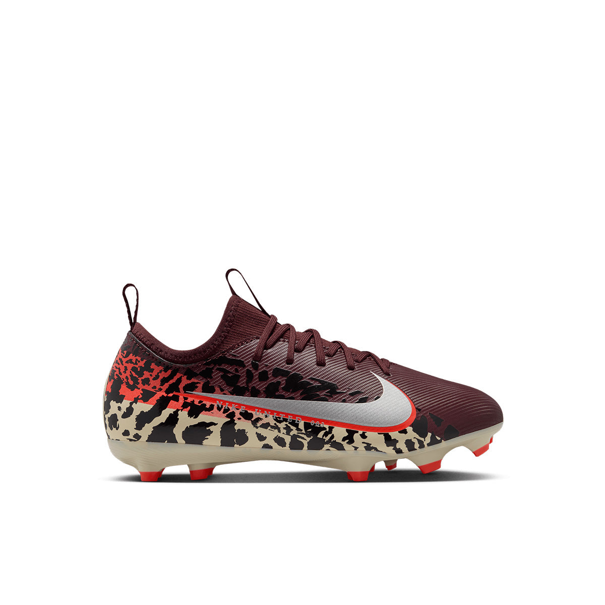 NIKE JR MERCURIAL VAPOR 16 ACADEMY NU3 FG/MG - BURGUNDY CRUSH/METALLIC SILVER