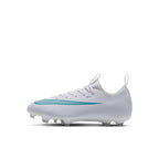NIKE JR MERCURIAL VAPOR 17 ACADEMY FG/MG - WHITE/DUSTY CACTUS