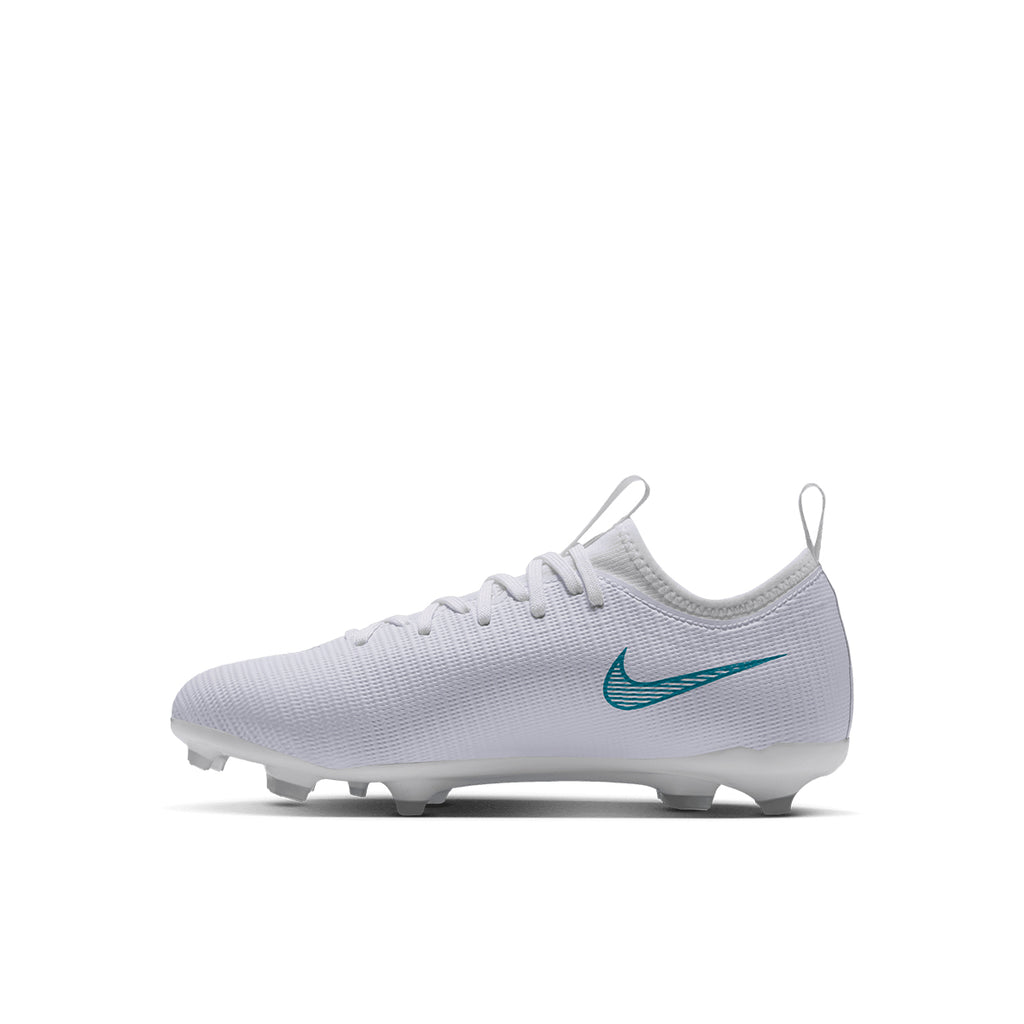 NIKE JR MERCURIAL VAPOR 17 ACADEMY FG/MG - WHITE/DUSTY CACTUS