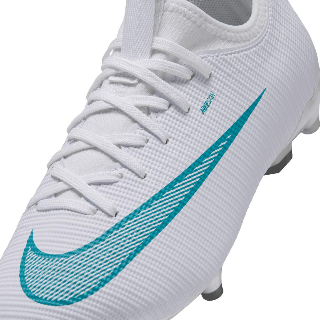 NIKE JR MERCURIAL VAPOR 17 ACADEMY FG/MG - WHITE/DUSTY CACTUS