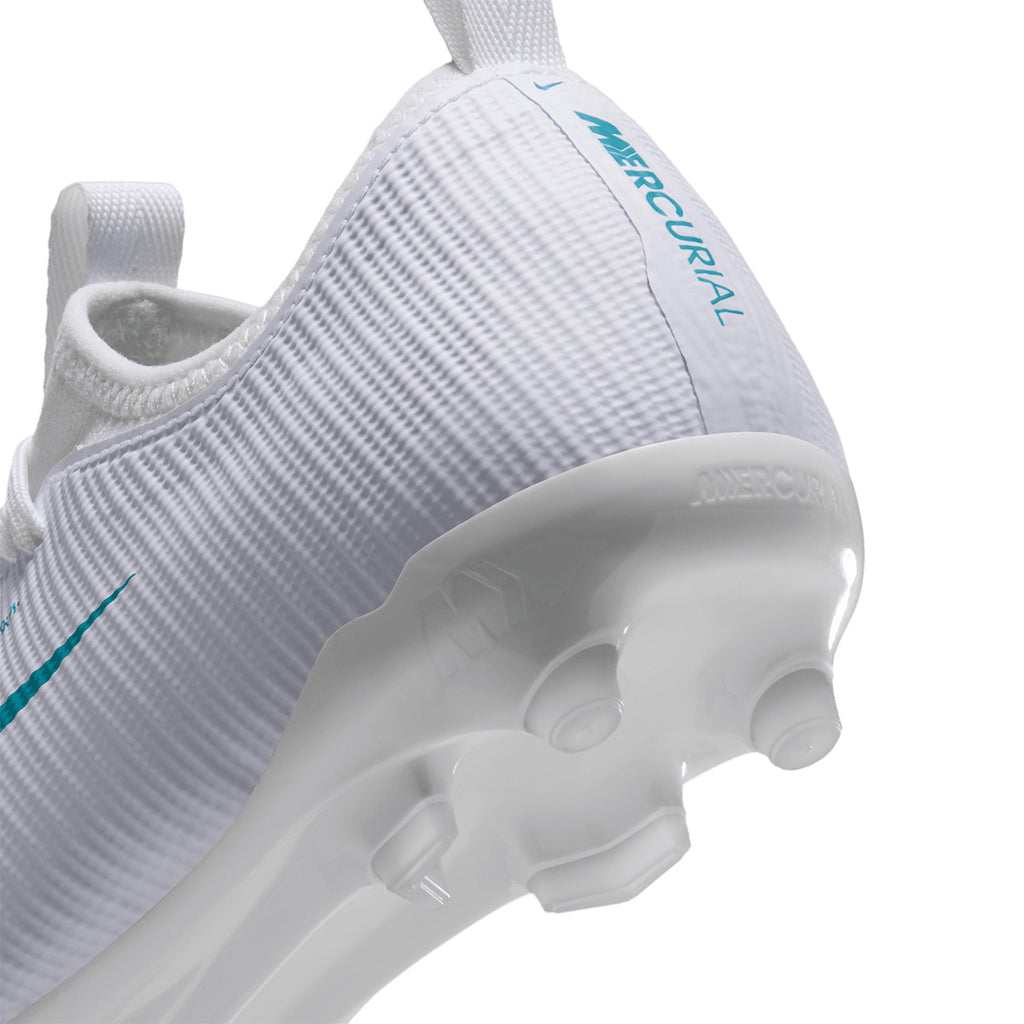 NIKE JR MERCURIAL VAPOR 17 ACADEMY FG/MG - WHITE/DUSTY CACTUS