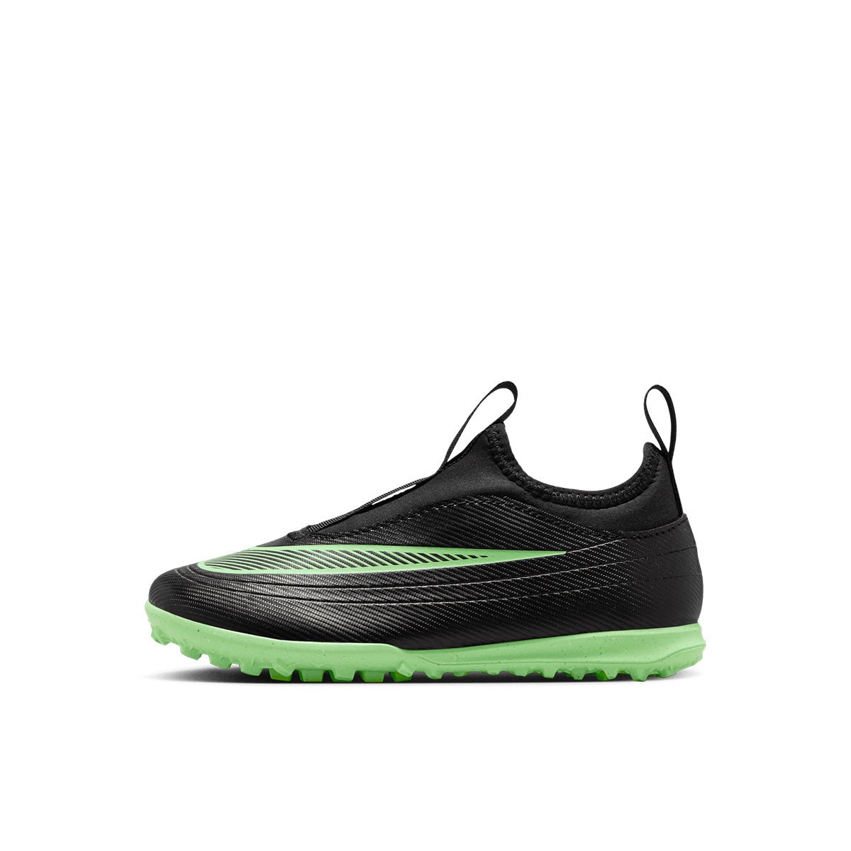 NIKE JR MERCURIAL VAPOR 17 CLUB TF PS - BLACK/ILLUSION GREEN/BLACK
