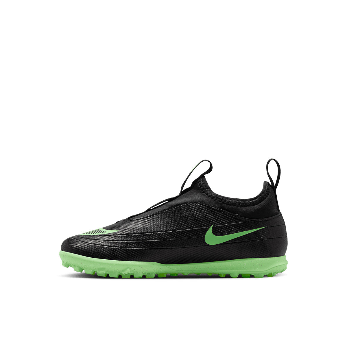 NIKE JR MERCURIAL VAPOR 17 CLUB TF PS - BLACK/ILLUSION GREEN/BLACK