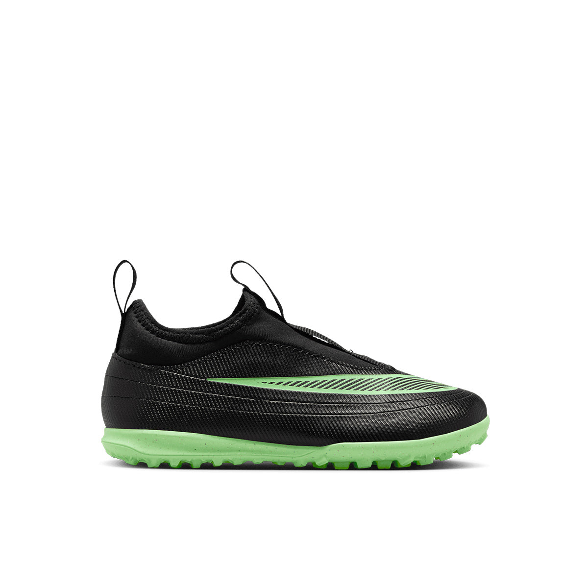 NIKE JR MERCURIAL VAPOR 17 CLUB TF PS - BLACK/ILLUSION GREEN/BLACK