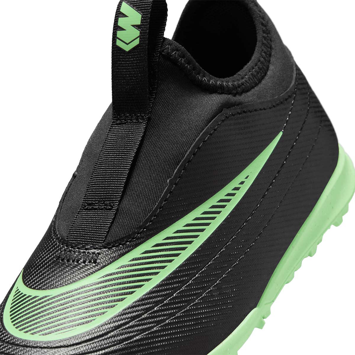 NIKE JR MERCURIAL VAPOR 17 CLUB TF PS - BLACK/ILLUSION GREEN/BLACK