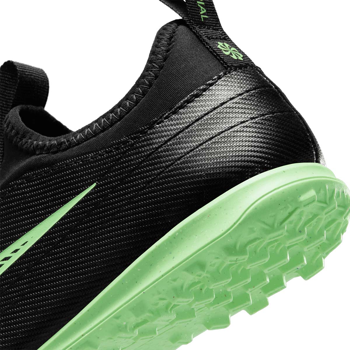 NIKE JR MERCURIAL VAPOR 17 CLUB TF PS - BLACK/ILLUSION GREEN/BLACK
