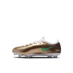 NIKE JR MERCURIAL VAPOR 17 PRO KM FG - METALLIC GOLD/GREEN GLOW