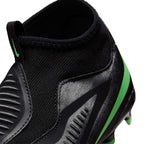 NIKE JR PHANTOM 6 HIGH ACADEMY FG/MG - BLACK/ILLUSION GREEN/BLACK