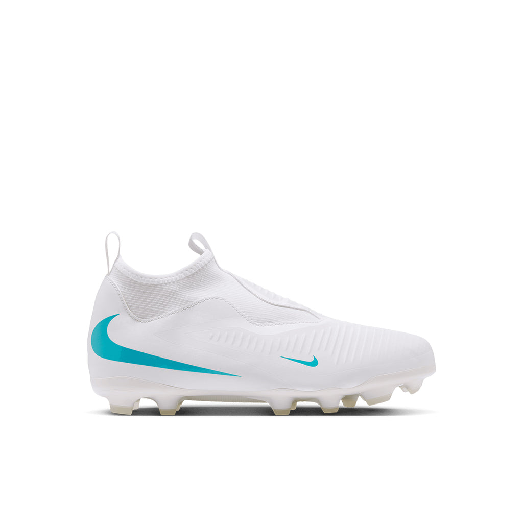 NIKE JR PHANTOM 6 HIGH ACADEMY FG/MG - WHITE/DUSTY CACTUS/WHITE
