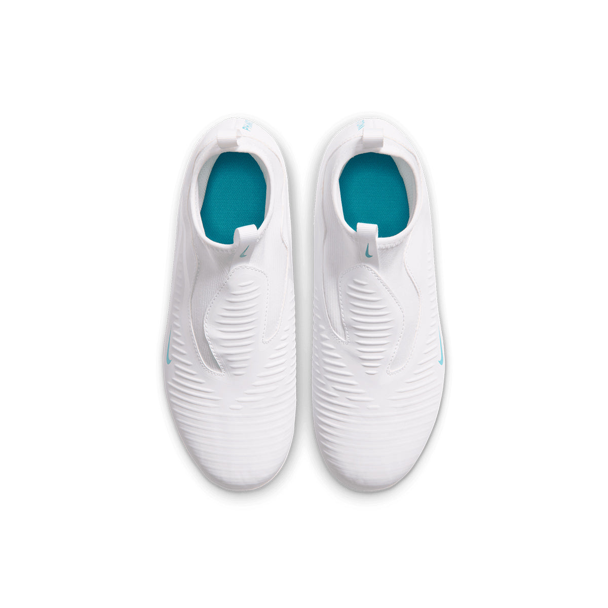 NIKE JR PHANTOM 6 HIGH ACADEMY FG/MG - WHITE/DUSTY CACTUS/WHITE