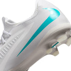 NIKE JR PHANTOM 6 LOW ACADEMY FG/MG - WHITE/DUSTY CACTUS/WHITE
