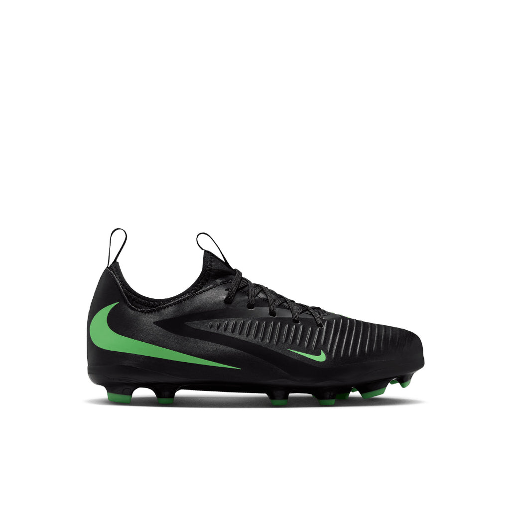 NIKE JR PHANTOM 6 LOW ACADEMY FG/MG - BLACK/ILLUSION GREEN/BLACK