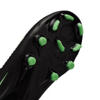 NIKE JR PHANTOM 6 LOW ACADEMY FG/MG - BLACK/ILLUSION GREEN/BLACK