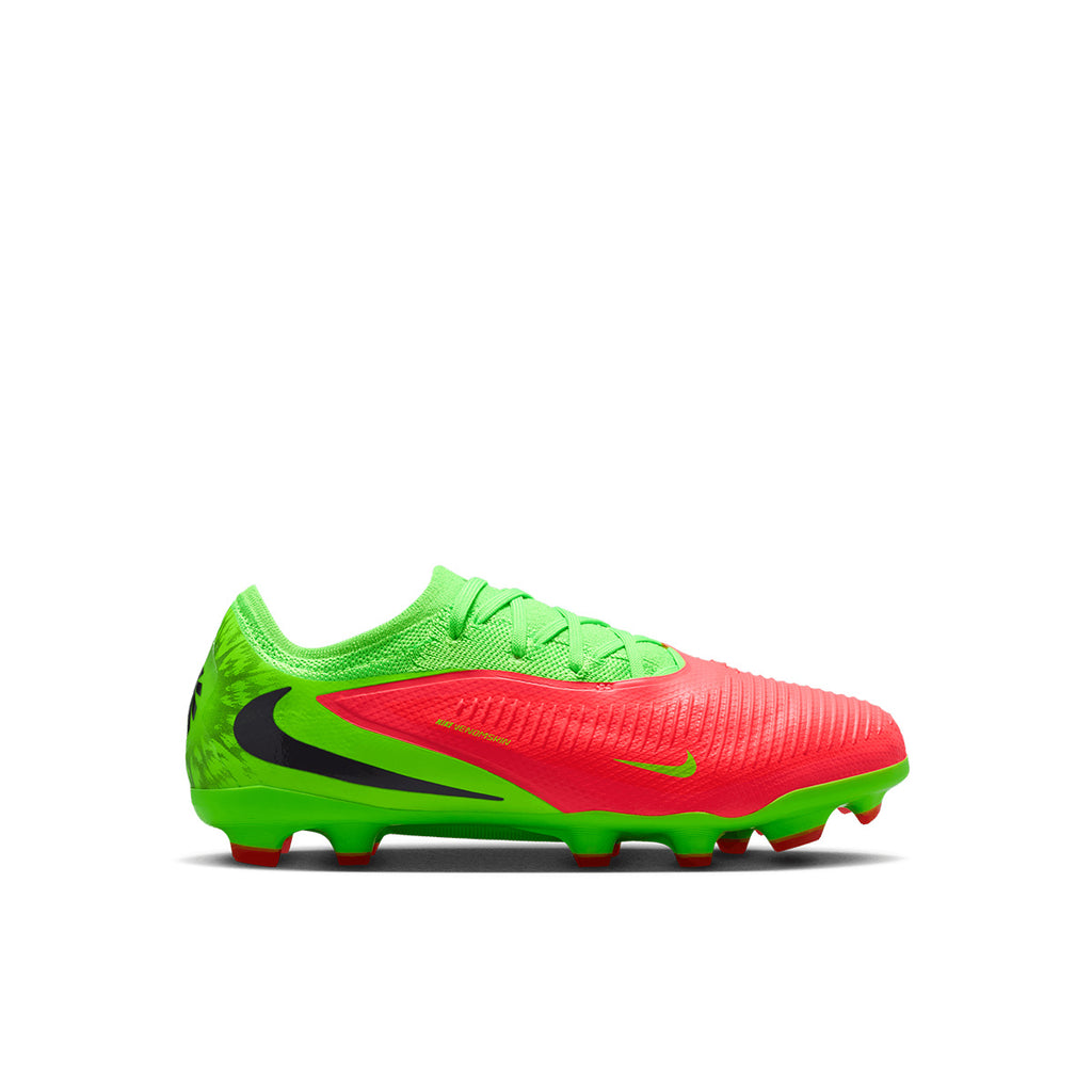 NIKE JR PHANTOM 6 LOW PRO ERLING HAALAND FG/MG - HOT PUNCH/BLACK/GREEN STRIKE