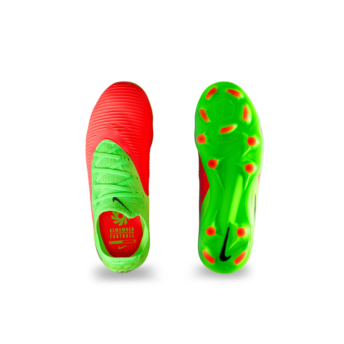 NIKE JR PHANTOM 6 LOW PRO ERLING HAALAND FG/MG - HOT PUNCH/BLACK/GREEN STRIKE