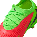 NIKE JR PHANTOM 6 LOW PRO ERLING HAALAND FG/MG - HOT PUNCH/BLACK/GREEN STRIKE