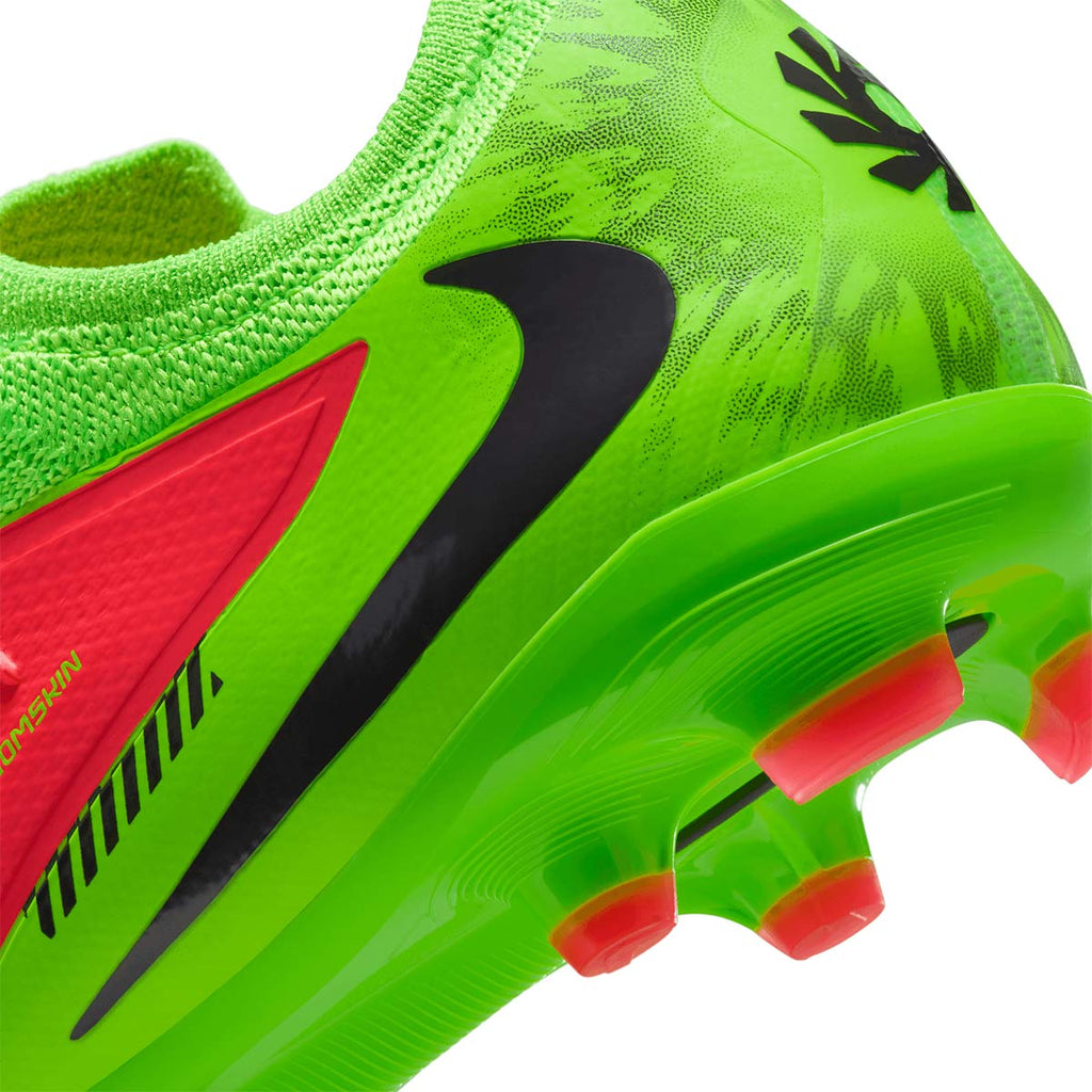 NIKE JR PHANTOM 6 LOW PRO ERLING HAALAND FG/MG - HOT PUNCH/BLACK/GREEN STRIKE