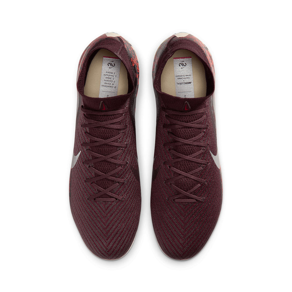 NIKE MERCURIAL SUPERFLY 10 ELITE NU3 FG - BURGUNDY CRUSH/METALLIC SILVER