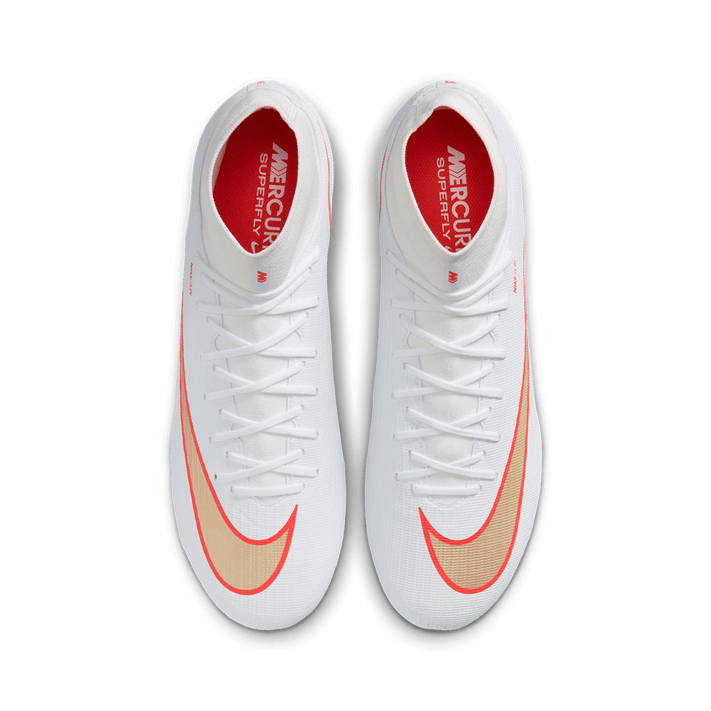 NIKE MERCURIAL SUPERFLY 11 ACADEMY FG/MG - WHITE/BLUR/BRIGHT CRIMSON