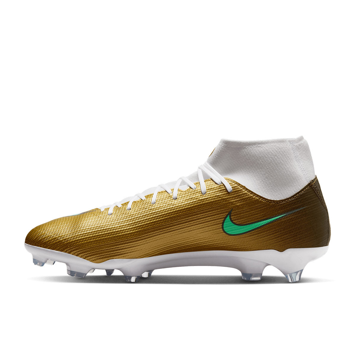 NIKE MERCURIAL SUPERFLY 11 ACADEMY KM FG/MG - METALLIC GOLD/GREEN GLOW