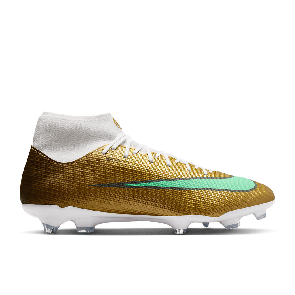NIKE MERCURIAL SUPERFLY 11 ACADEMY KM FG/MG - METALLIC GOLD/GREEN GLOW