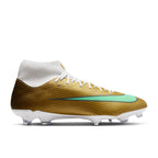 NIKE MERCURIAL SUPERFLY 11 ACADEMY KM FG/MG - METALLIC GOLD/GREEN GLOW