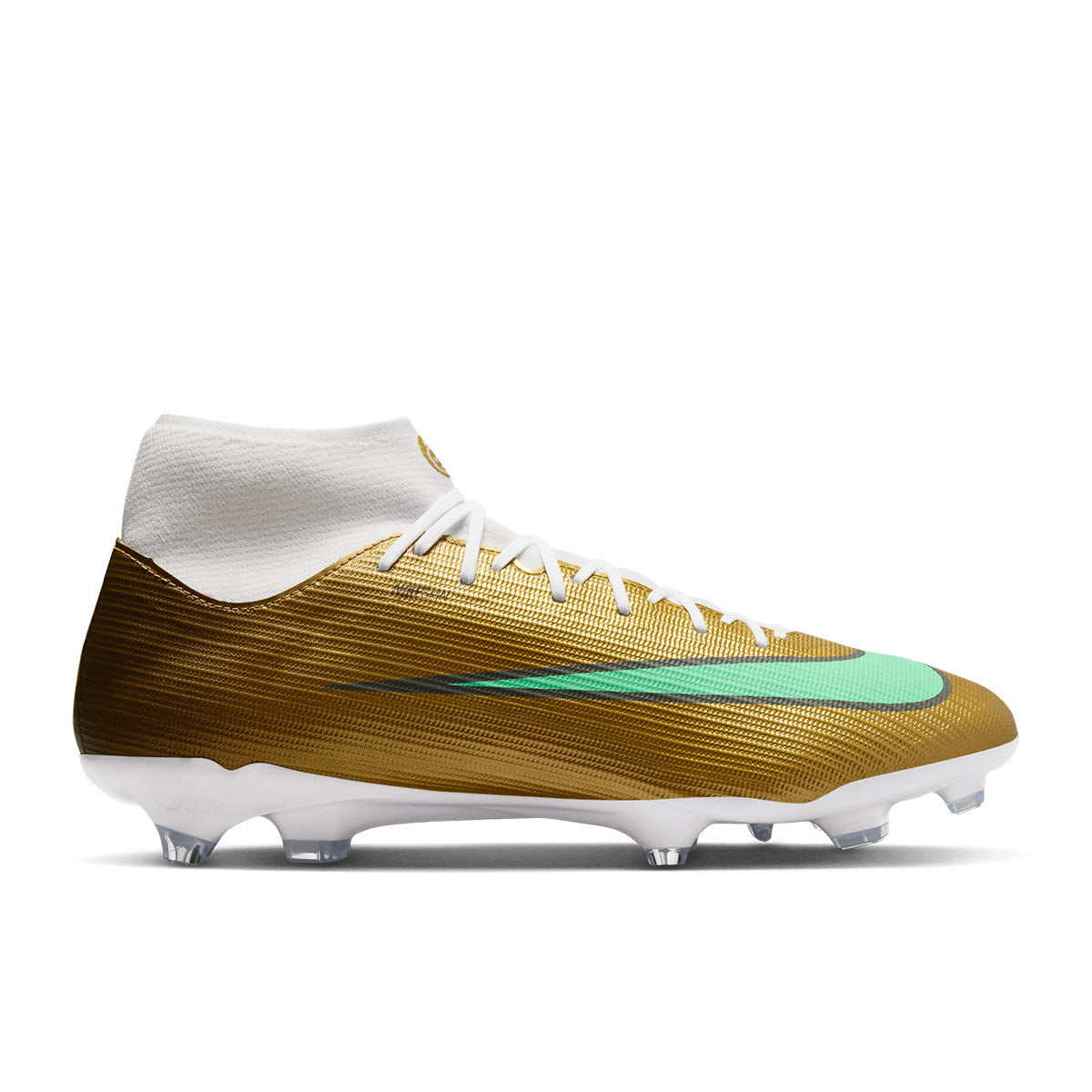 NIKE MERCURIAL SUPERFLY 11 ACADEMY KM FG/MG - METALLIC GOLD/GREEN GLOW